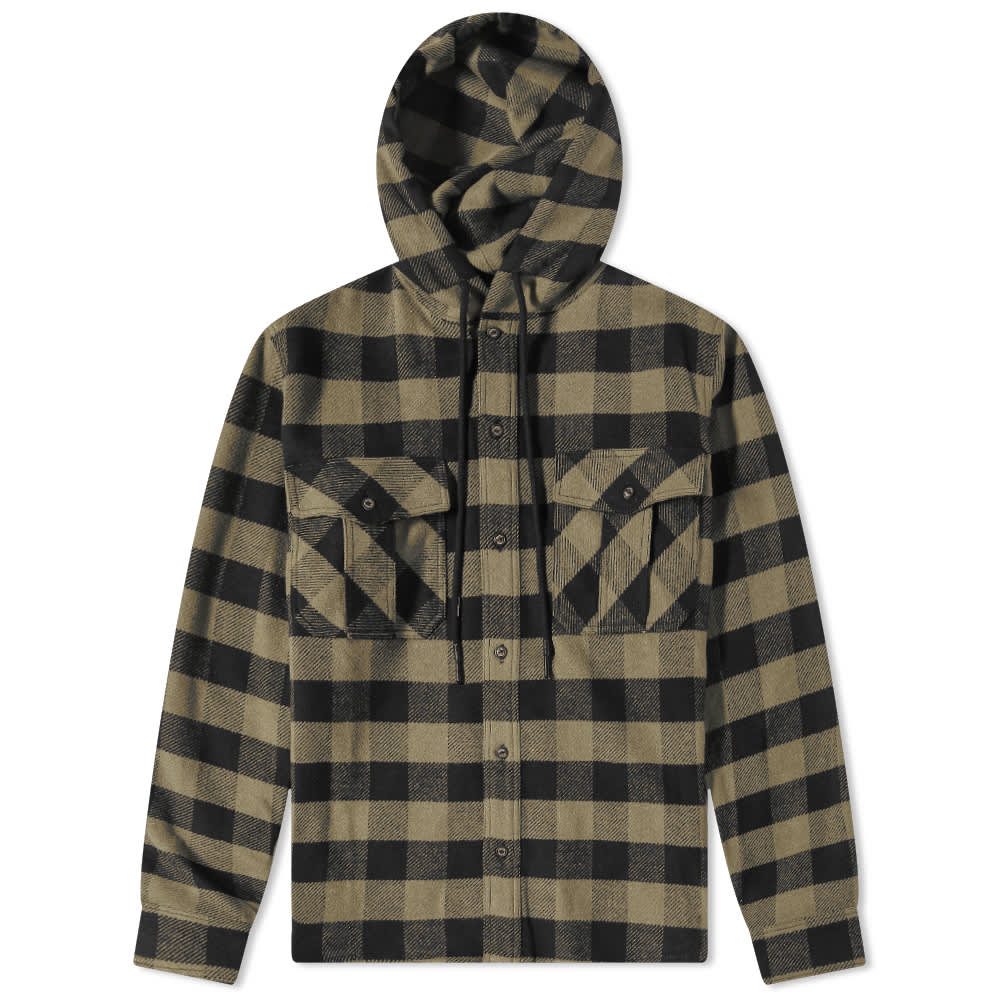 off white black flannel