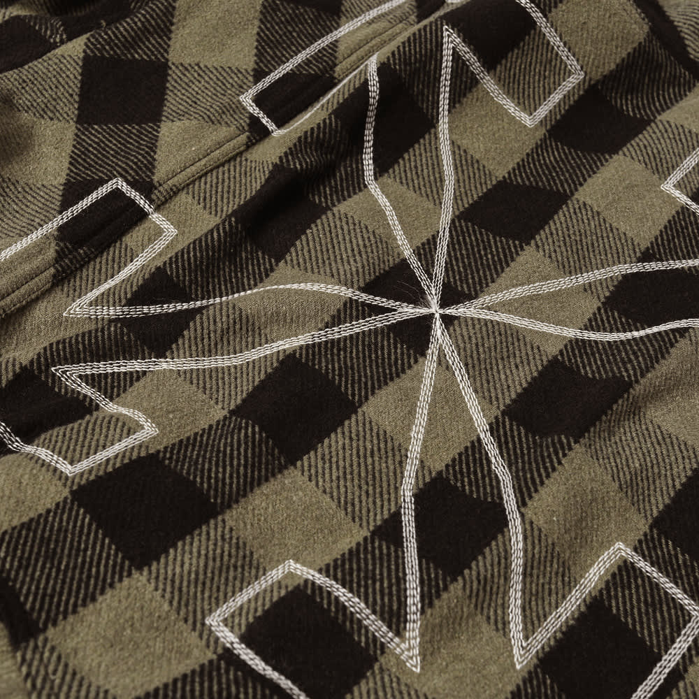 off white black flannel