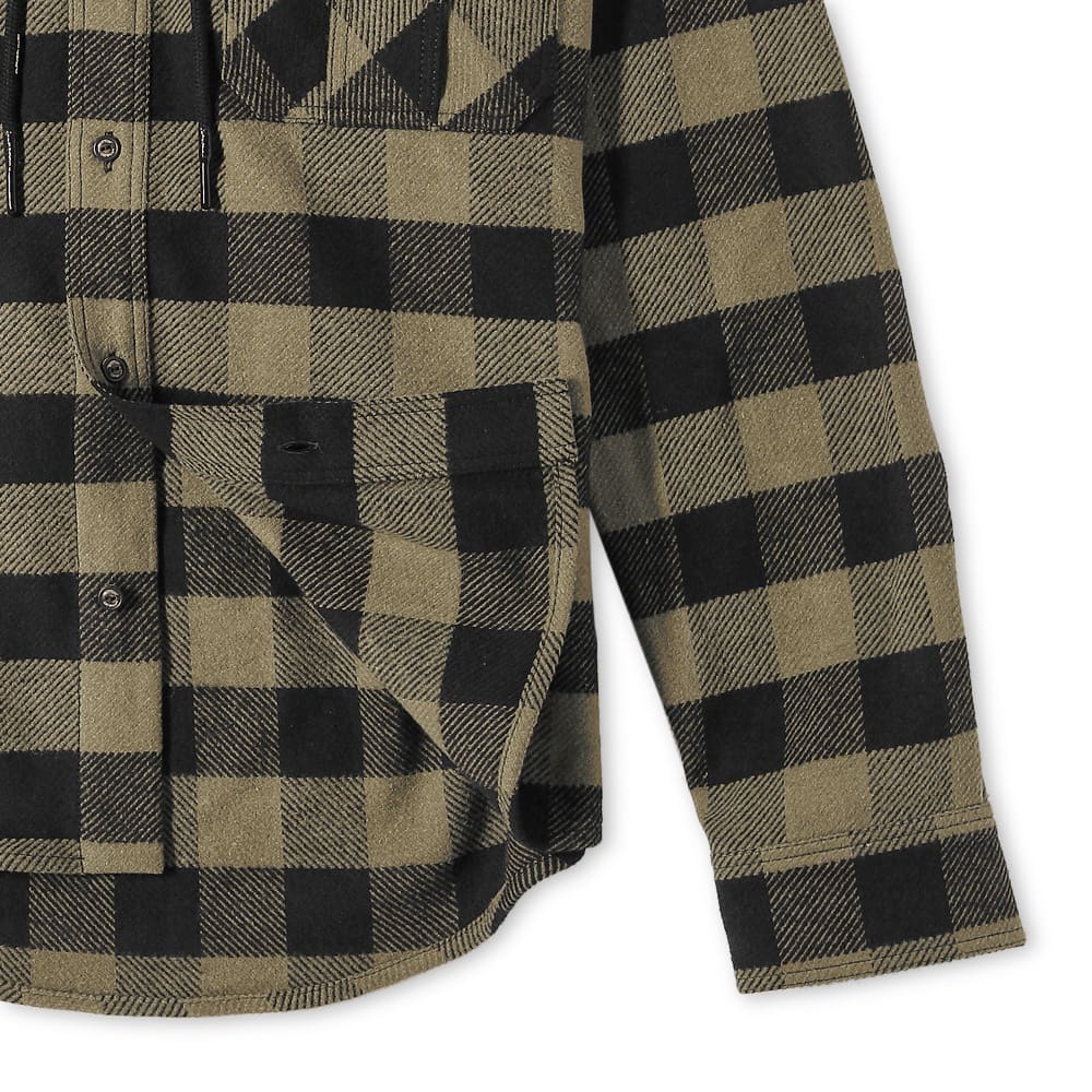 off white black flannel