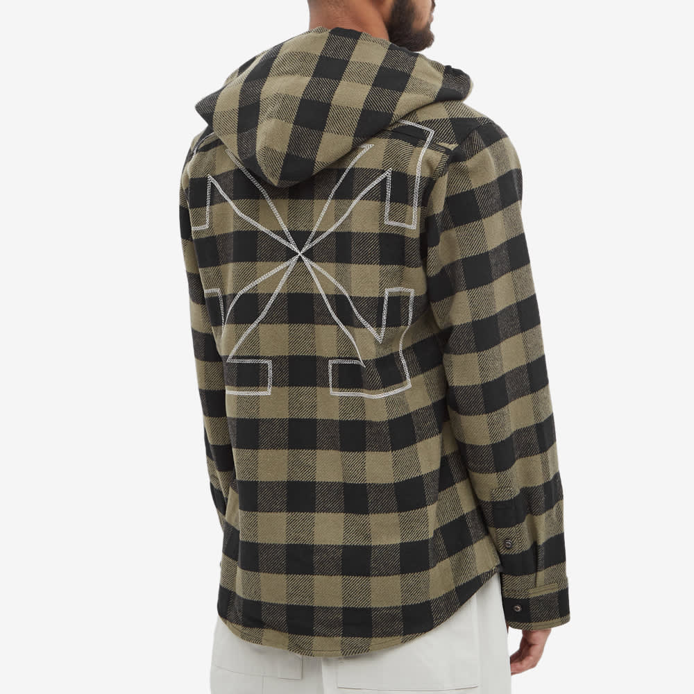 off white black flannel