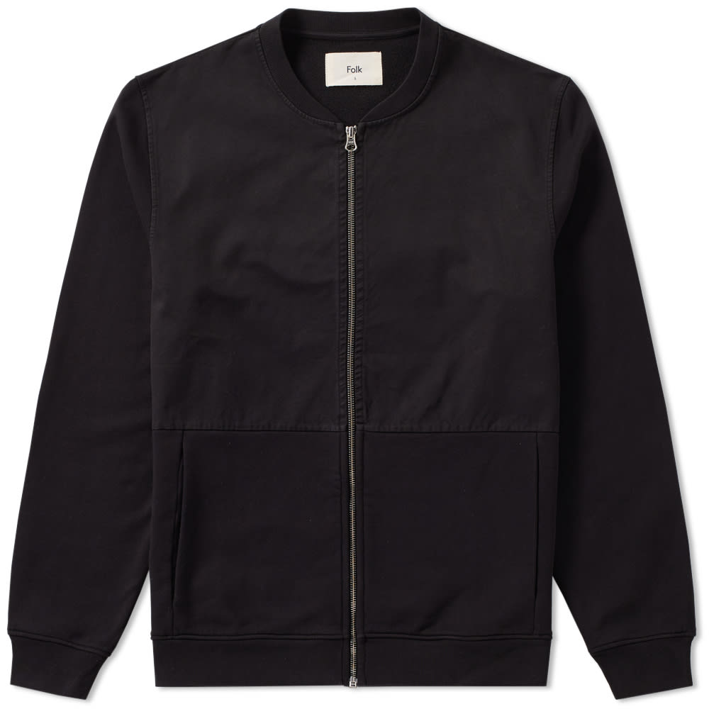 Folk Jersey Bomber Jacket Black END. (SG)