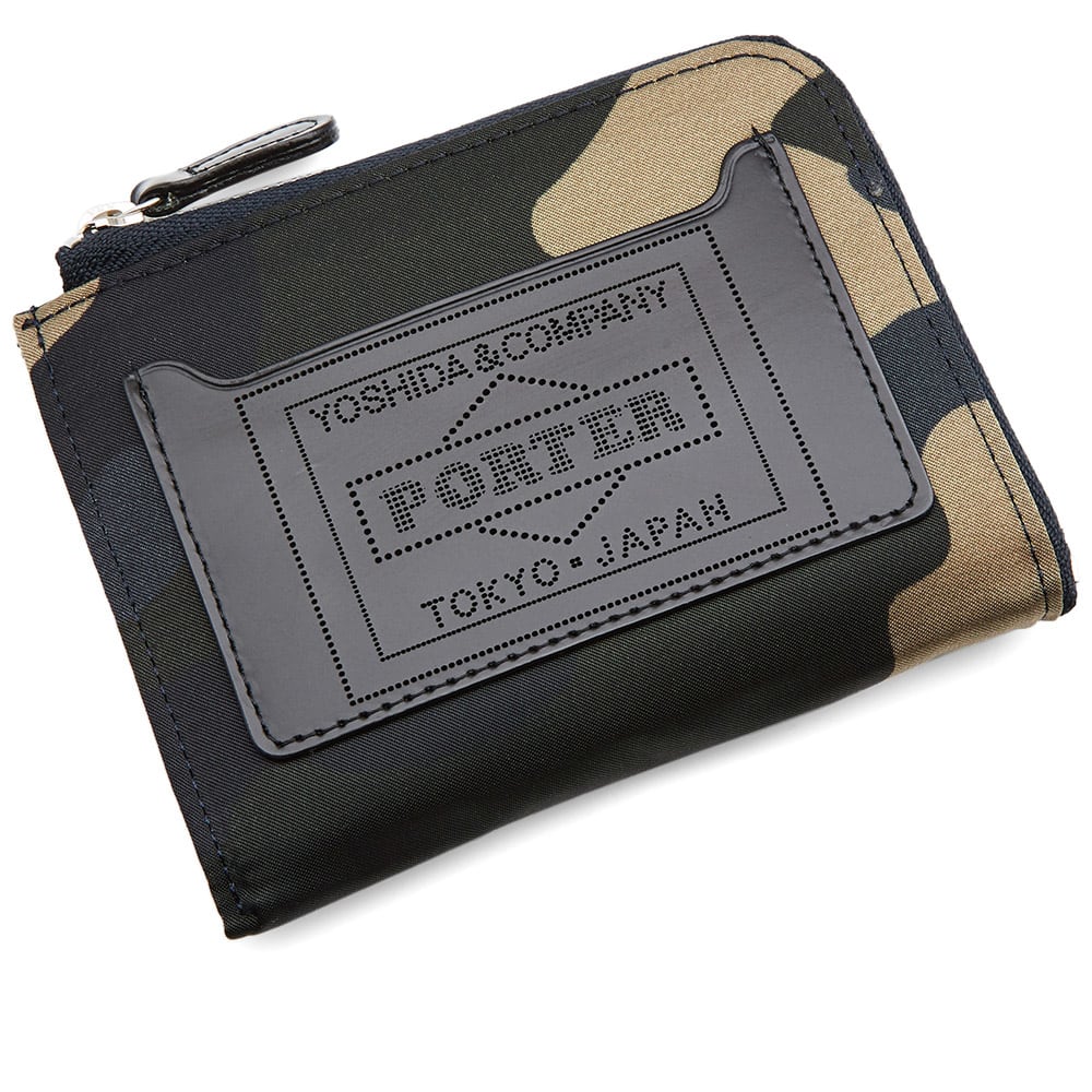 PORTER Yoshida Bag Scene Brieftasche Aus Echtleder – Bifold Design, 11 Kartenfächer, Braun, Made In Japan