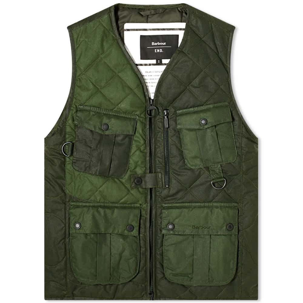 END. (NL) x Barbour Reengineered Fishing Vest Green END. (NL)