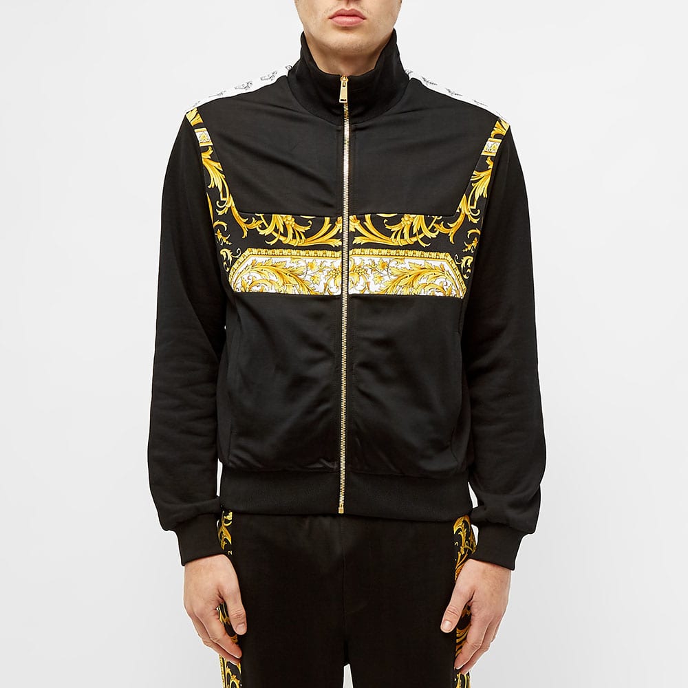 Versace Baroque Track Jacket Black & Gold | END. (AU)