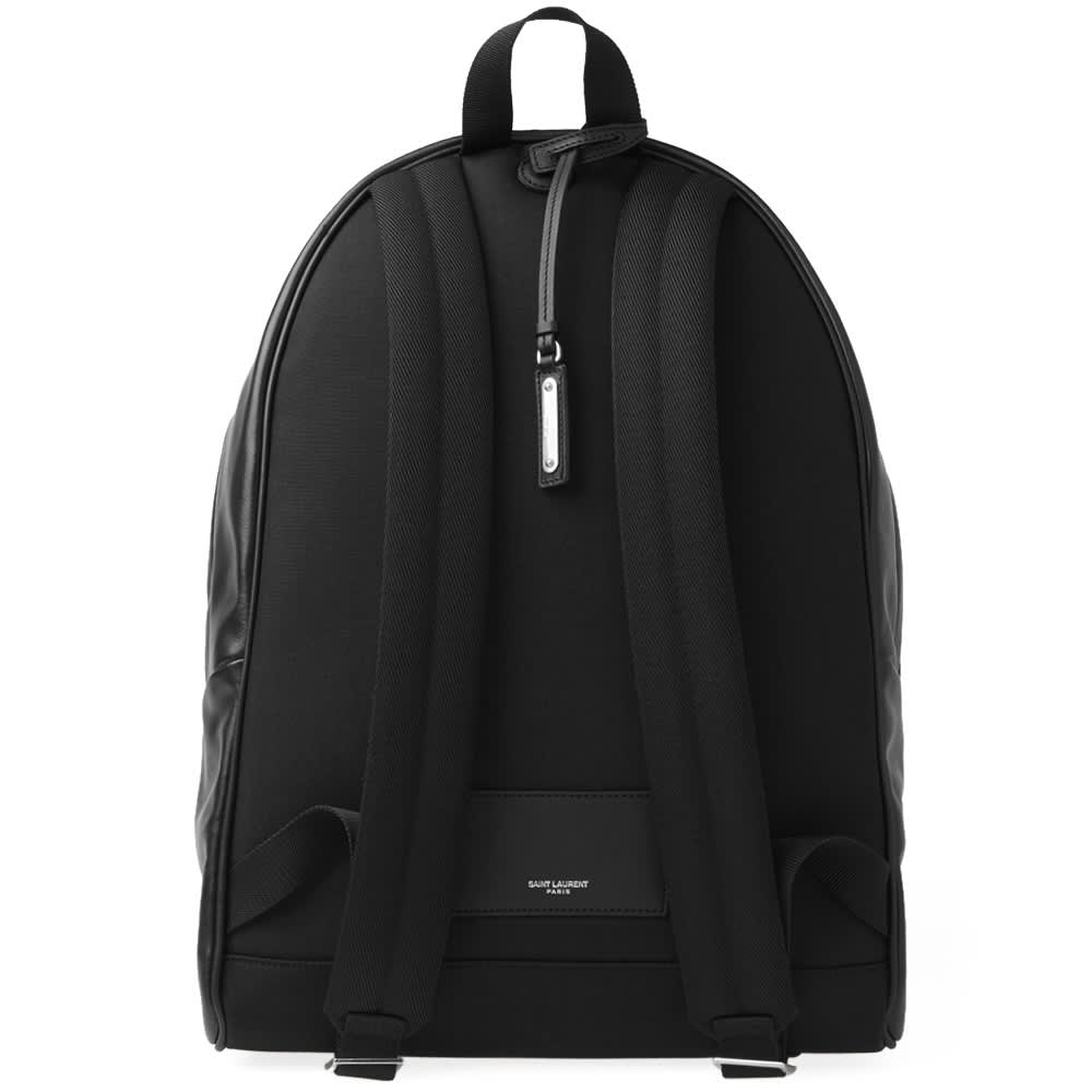 Saint Laurent Leather City Backpack Black | END. (KR)