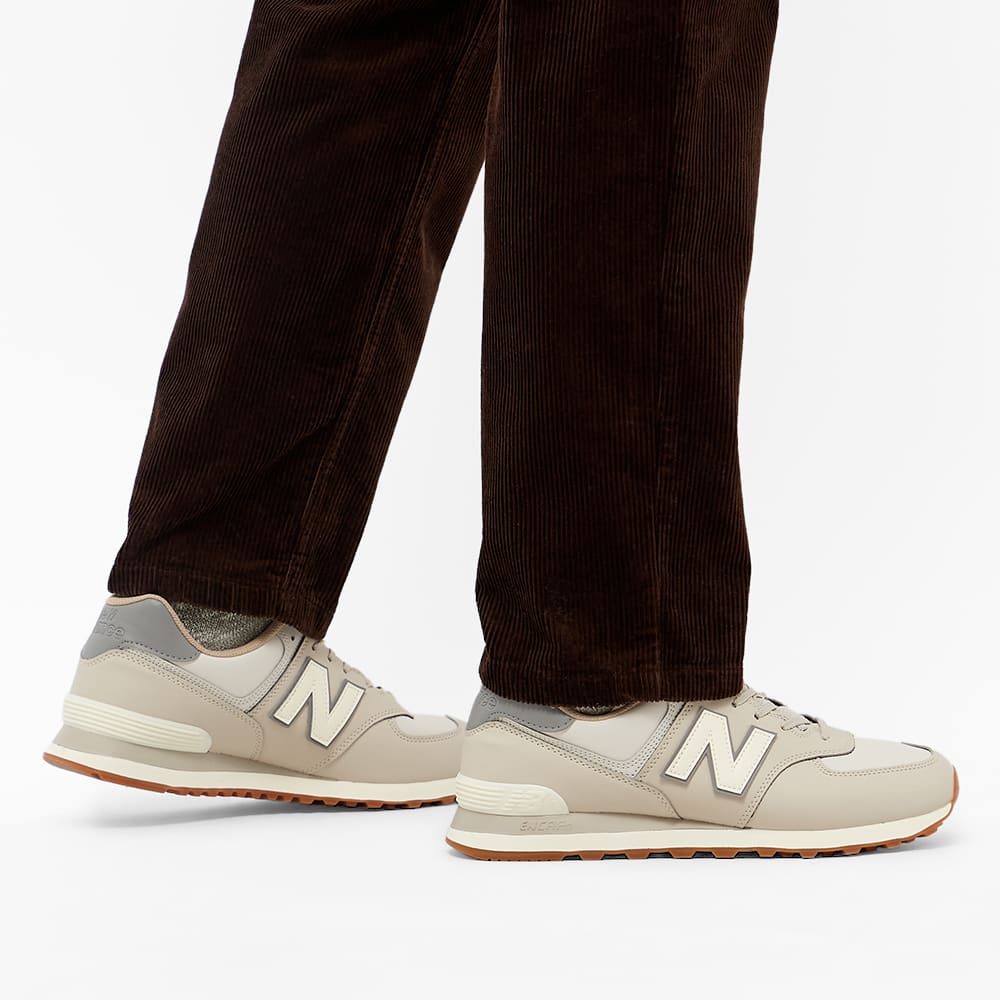 New Balance U574SQ2 Vegan Leather Wolf END. (IE)