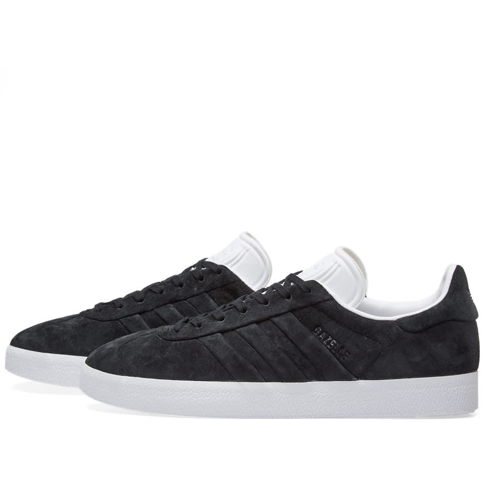 adidas gazelle stitch and turn black