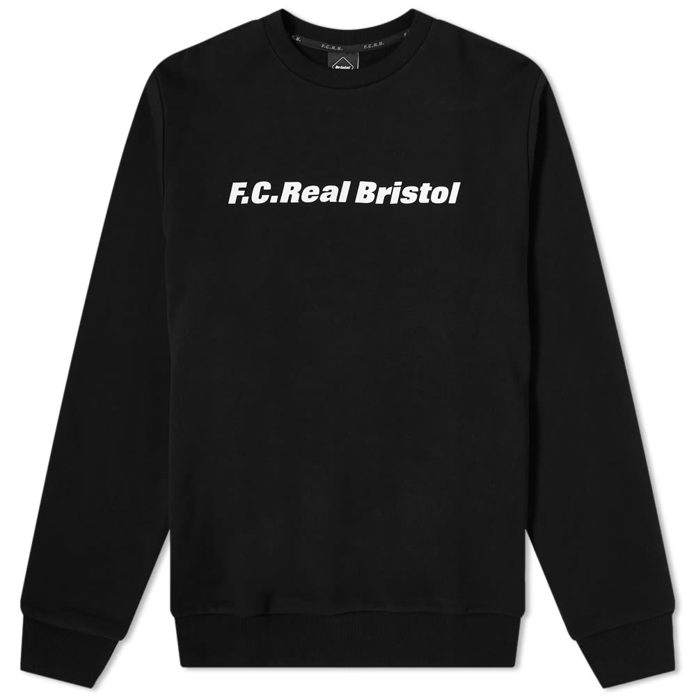 F.C. Real Bristol Authentic Logo Crew Sweat Black