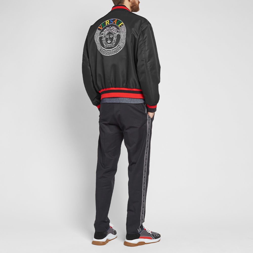 Versace Medusa Head Varsity Jacket Black & Red END. (AU)