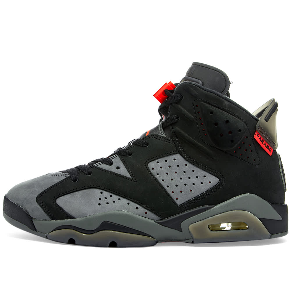 Air Jordan x PSG 6 Retro Black, Grey & Infrared 23 | END.