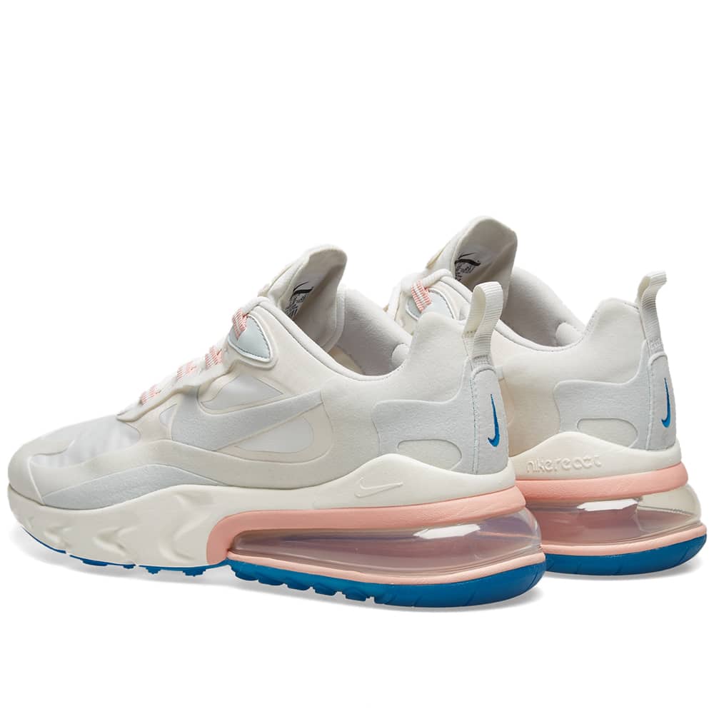 nike air max react 270 summit white coral