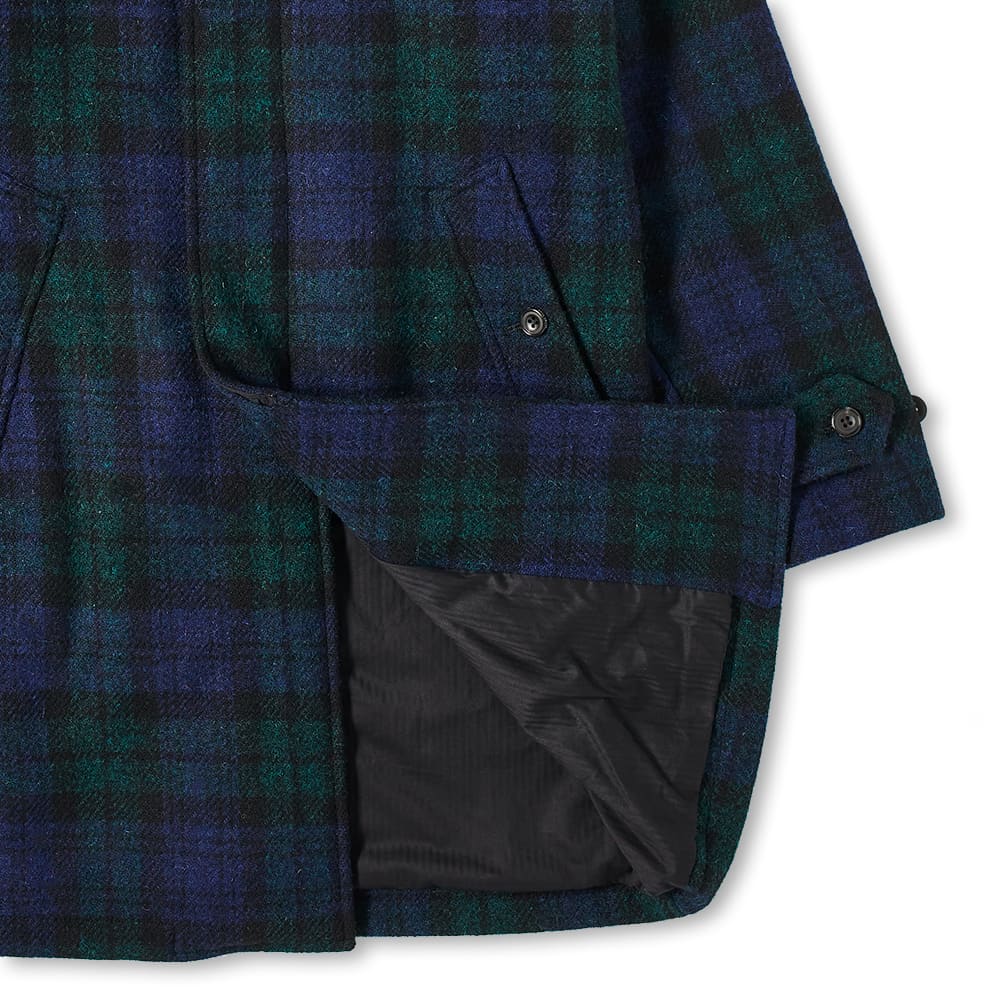 Beams Plus Harris Tweed Balmacaan Coat Black Watch END. (HK)