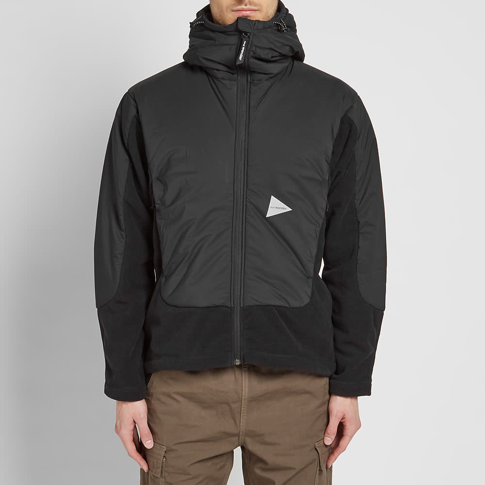 And Wander Top Fleece Jacket Black END. (Europe)
