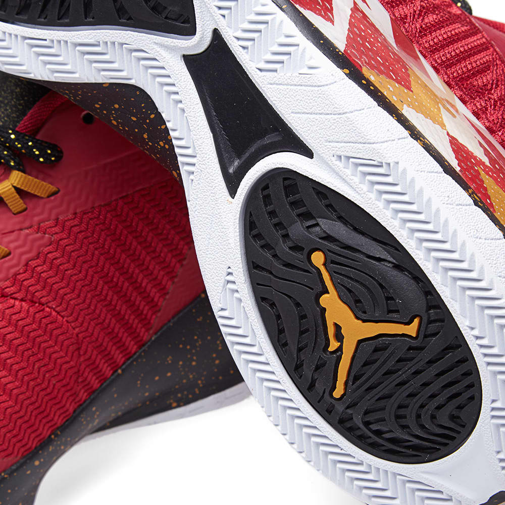Nike Jordan CP3.VIII 'Christmas' Cardinal Red, Bronze & Black | END.