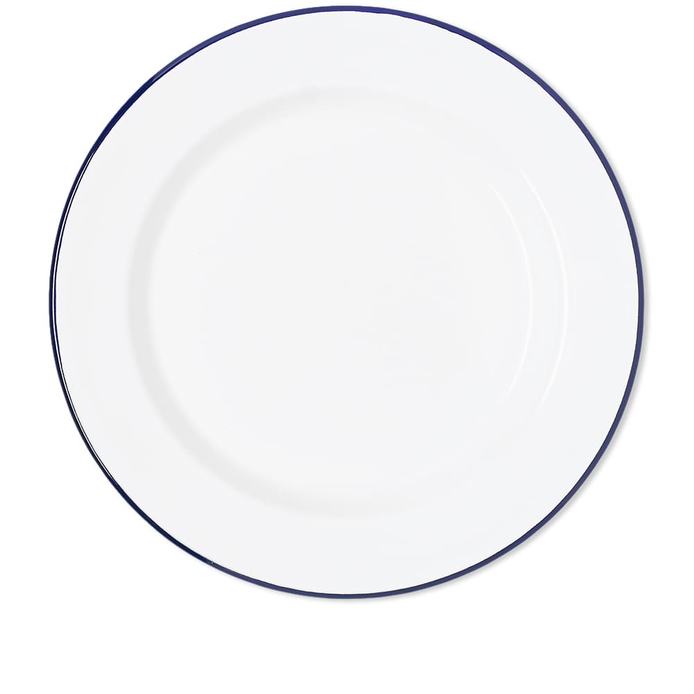 Falcon Enamelware Plates Original White & Blue END. (BE)