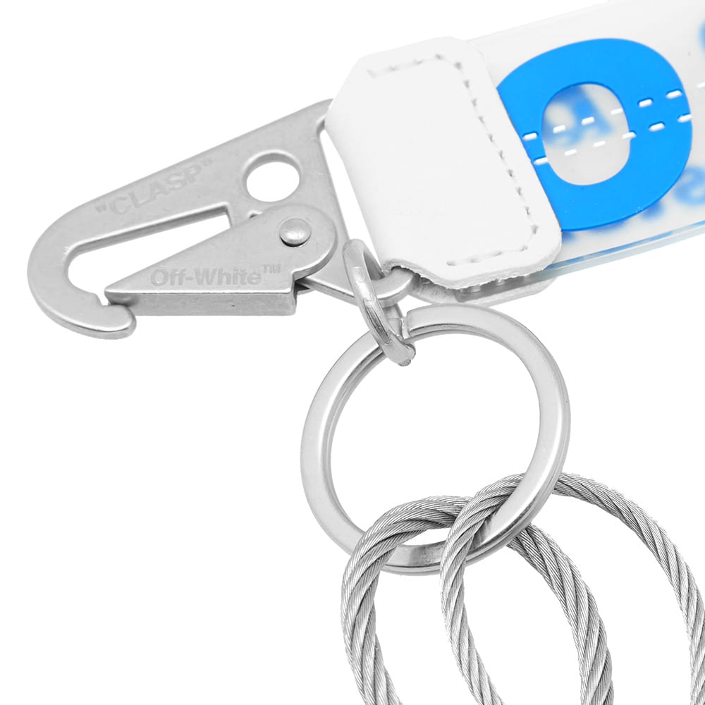 OffWhite Rubber Industrial Keychain Blue END. (UK)