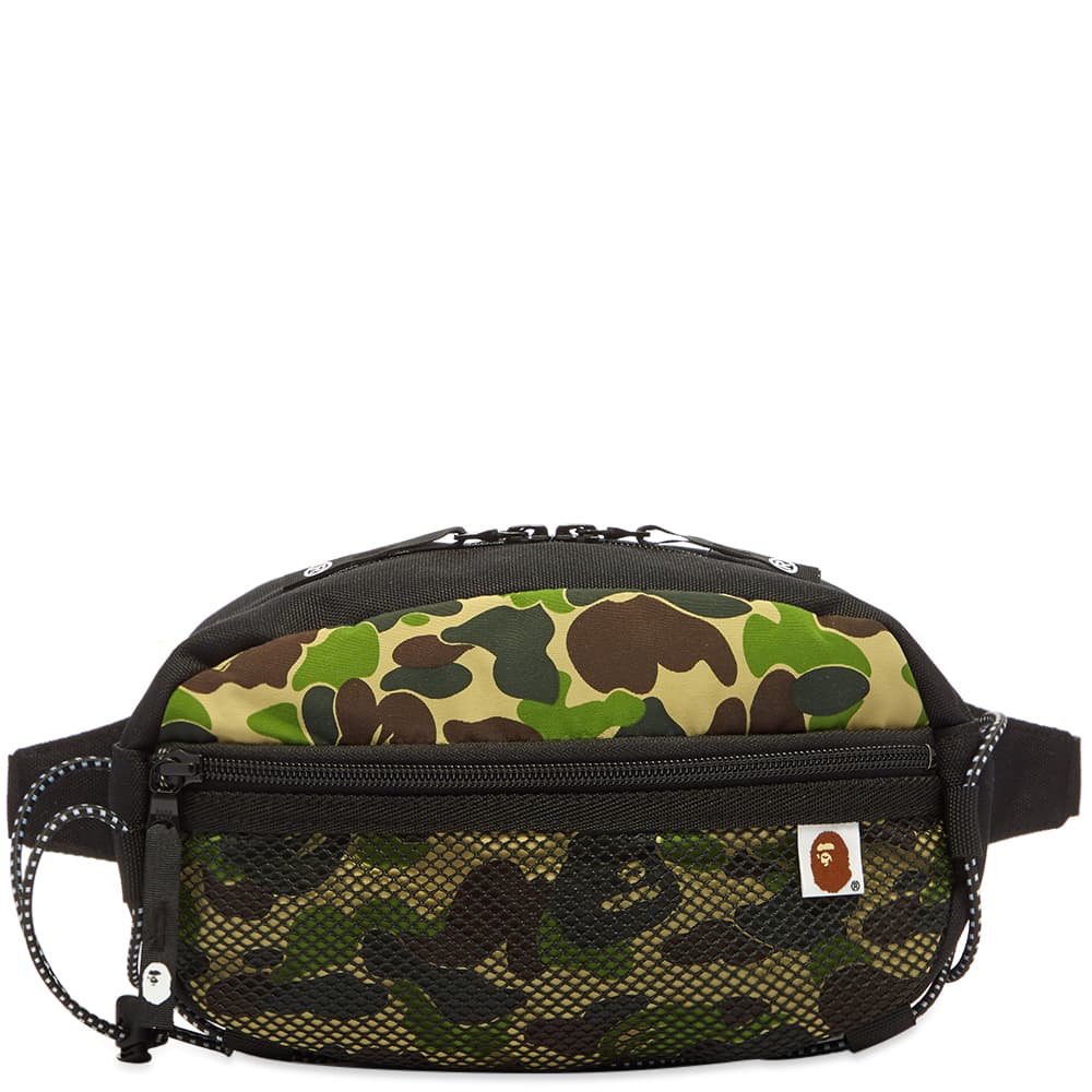 A Bathing Ape ABC Camo Bungee Cord Waist Bag Green END. (UK)
