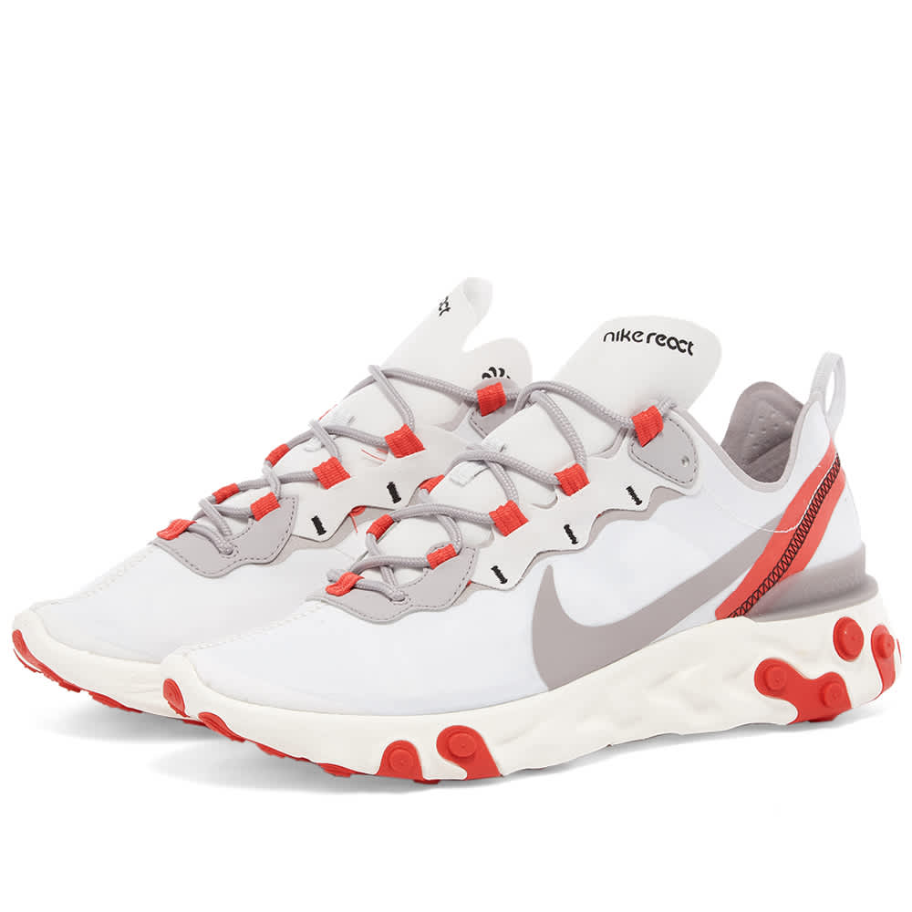 Nike react element red and silver Clearance