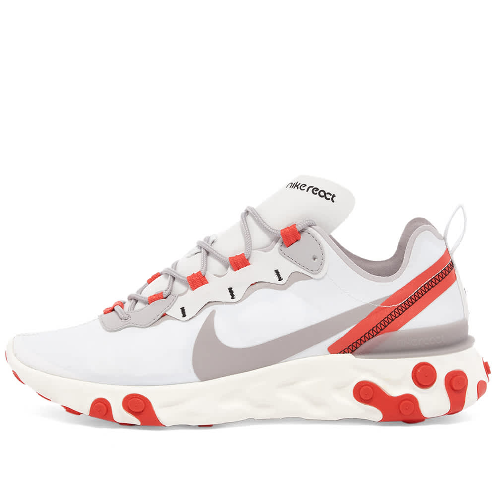 Nike react element red and silver Clearance