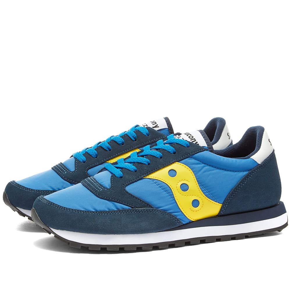 saucony jazz blue yellow