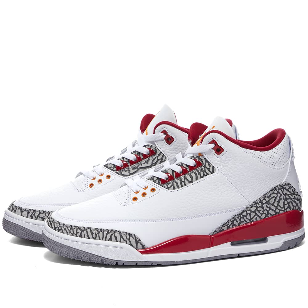 Air Jordan 3 Retro White, Light Curry & Red | END. (UK)