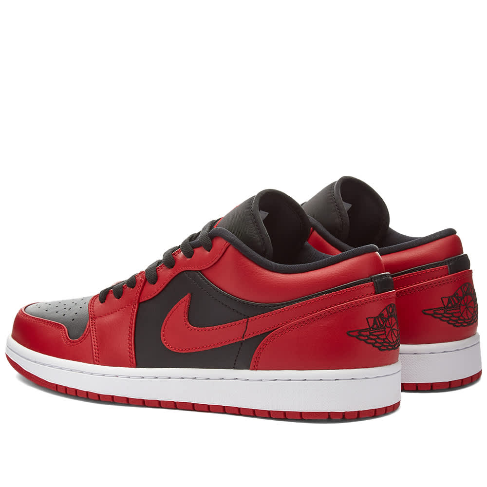 air jordan 1 low red and black