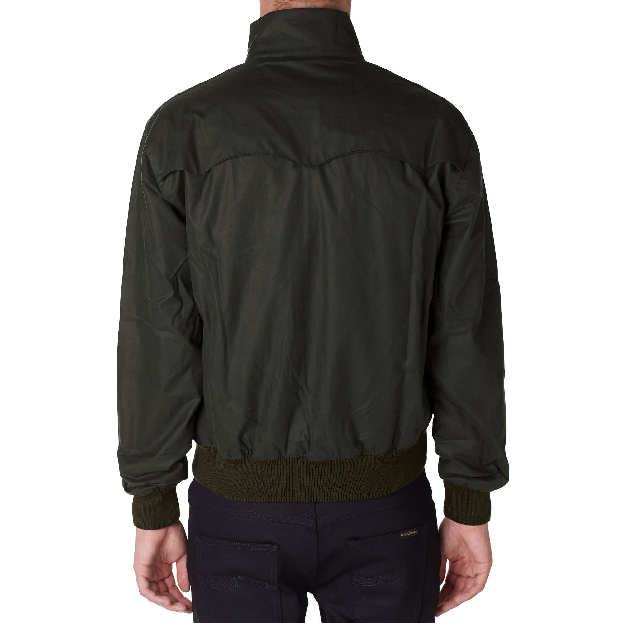 Fred Perry Waxed Cotton Harrington Jacket Hunting Green END. (US)