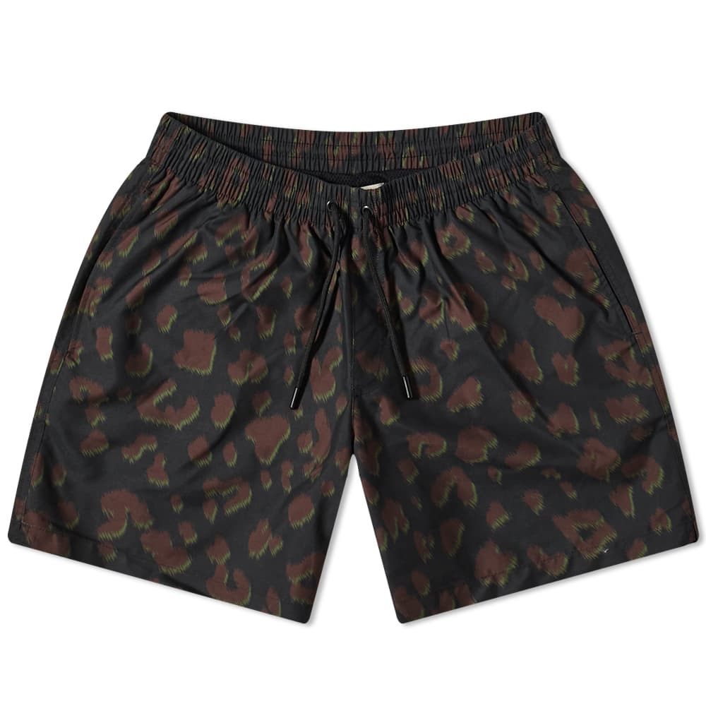 Dries Van Noten Animal Print Swim Short Black END. (AU)