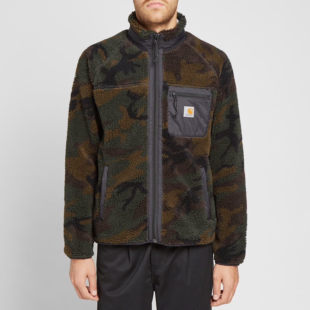 carhartt wip camo fleece jacket