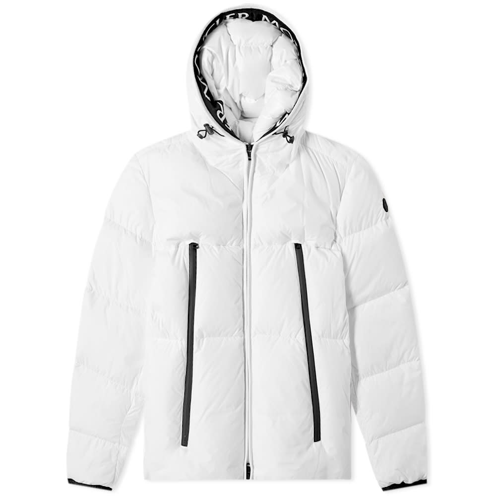moncler with writing on hood