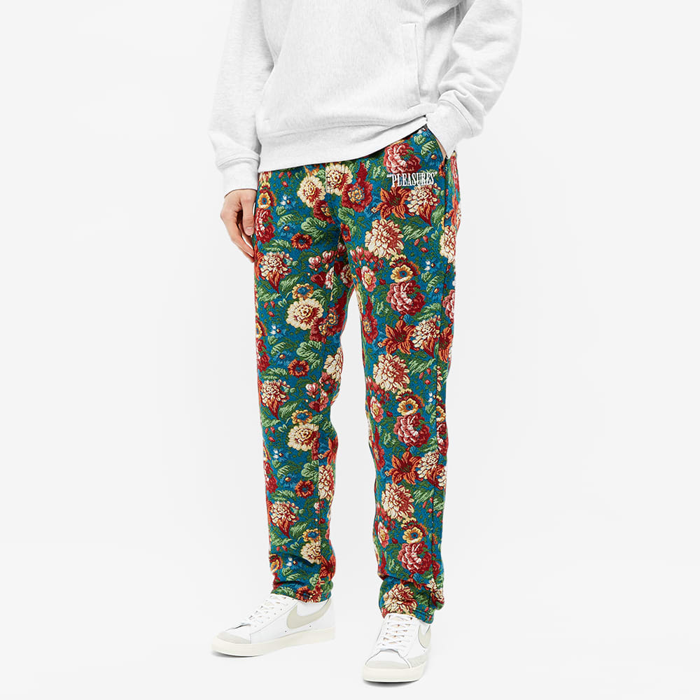 PLEASURES Studio Floral Beach Pant Blue END.