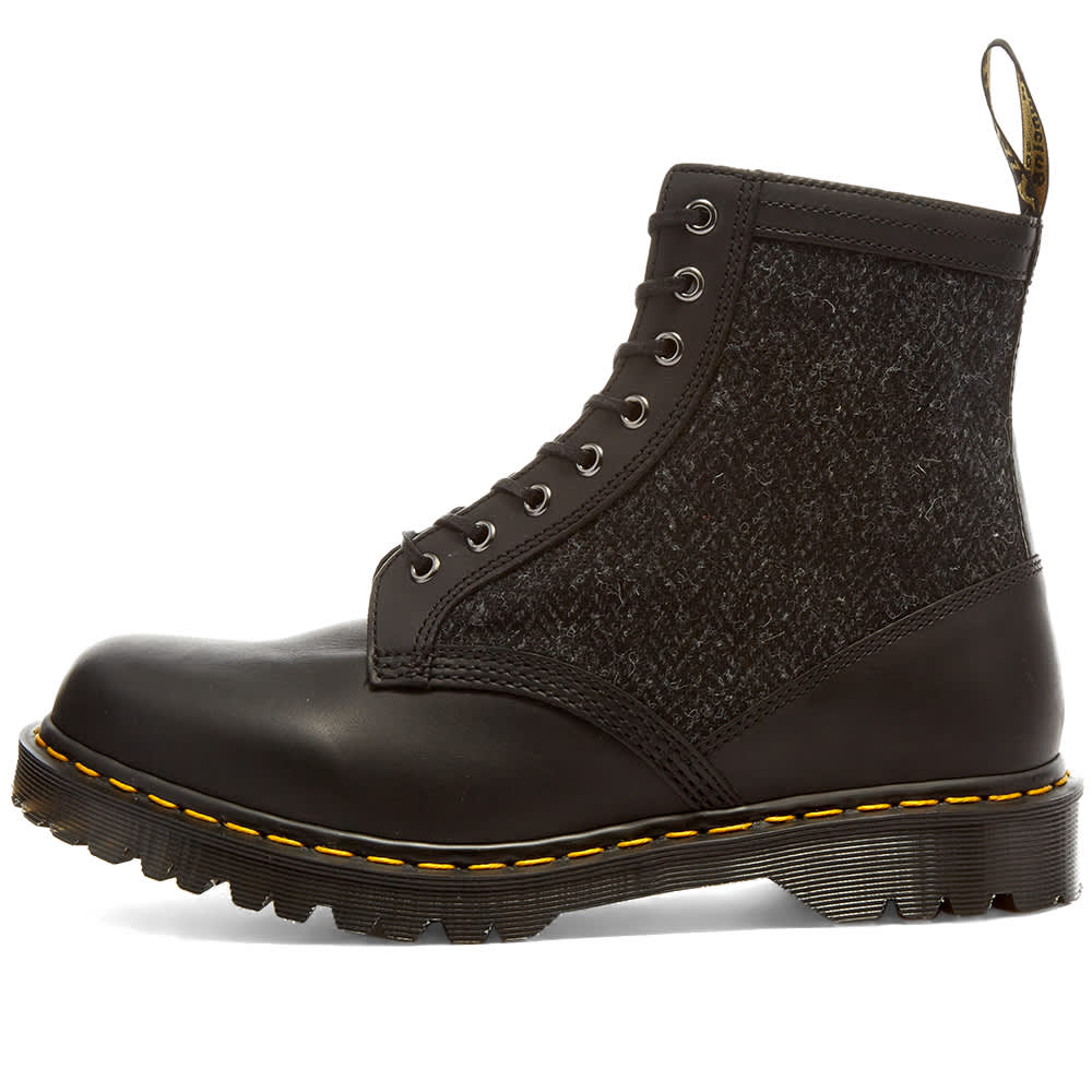1460 harris tweed lusso leather ankle boots