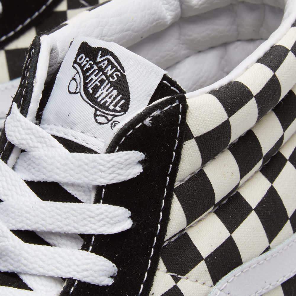 Vans Sk8Mid Reissue Checkerboard & True White END. (US)