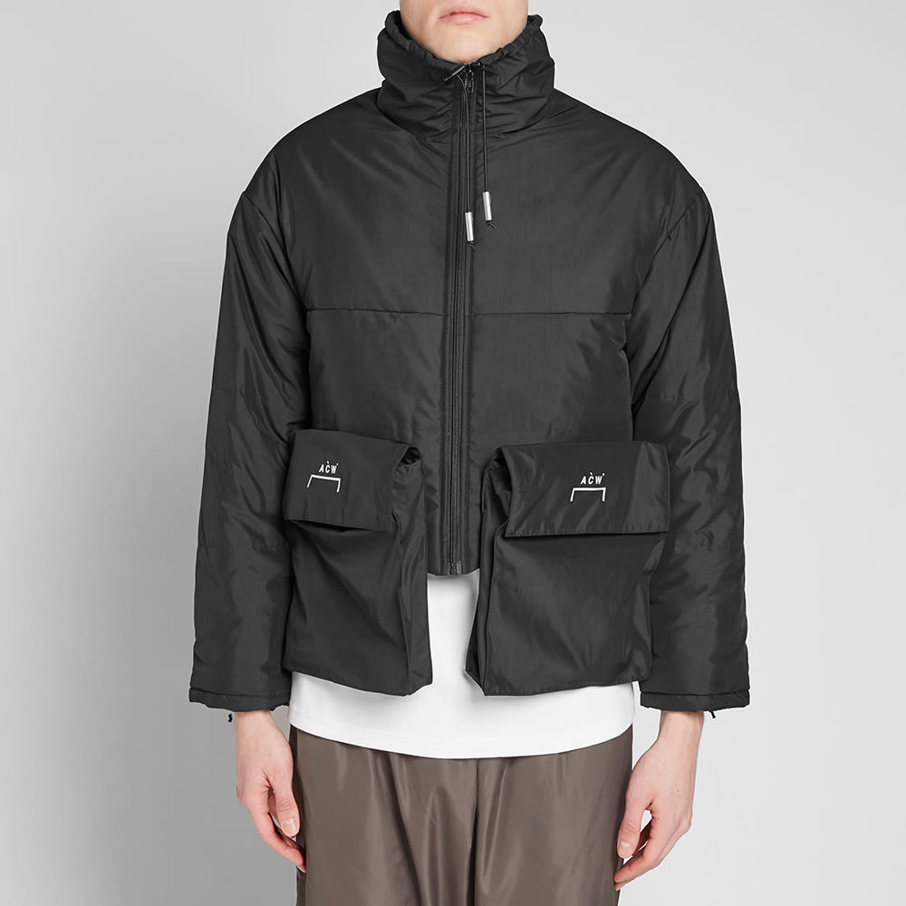 mens black oversized puffer jacket