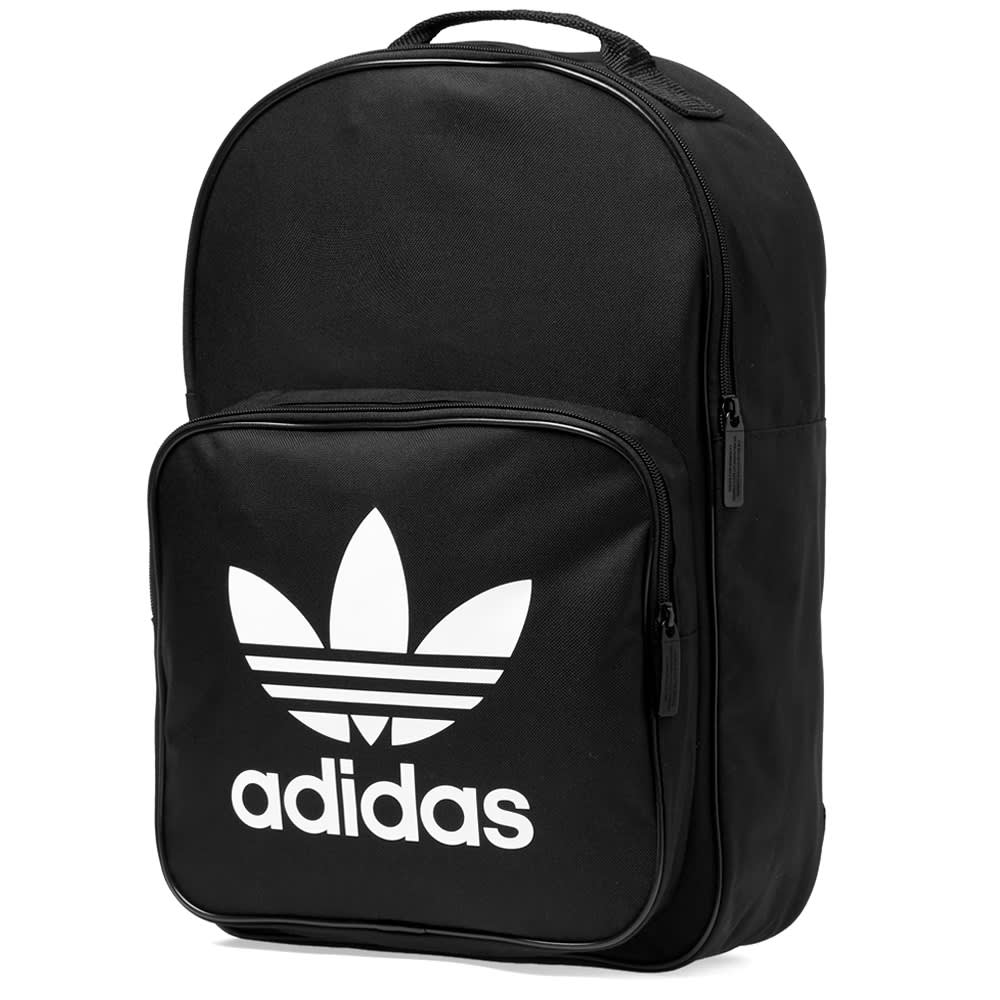 Adidas black trefoil backpack clearance