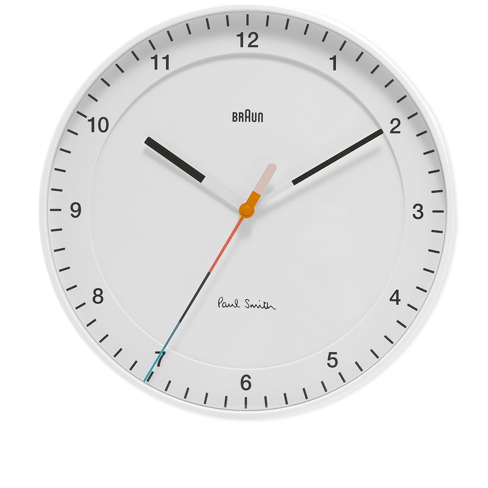 Braun x Paul Smith Wall Clock White END.