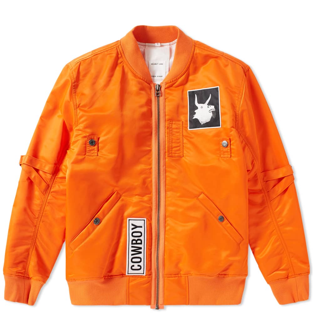 helmut lang long sleeve bomber shirt