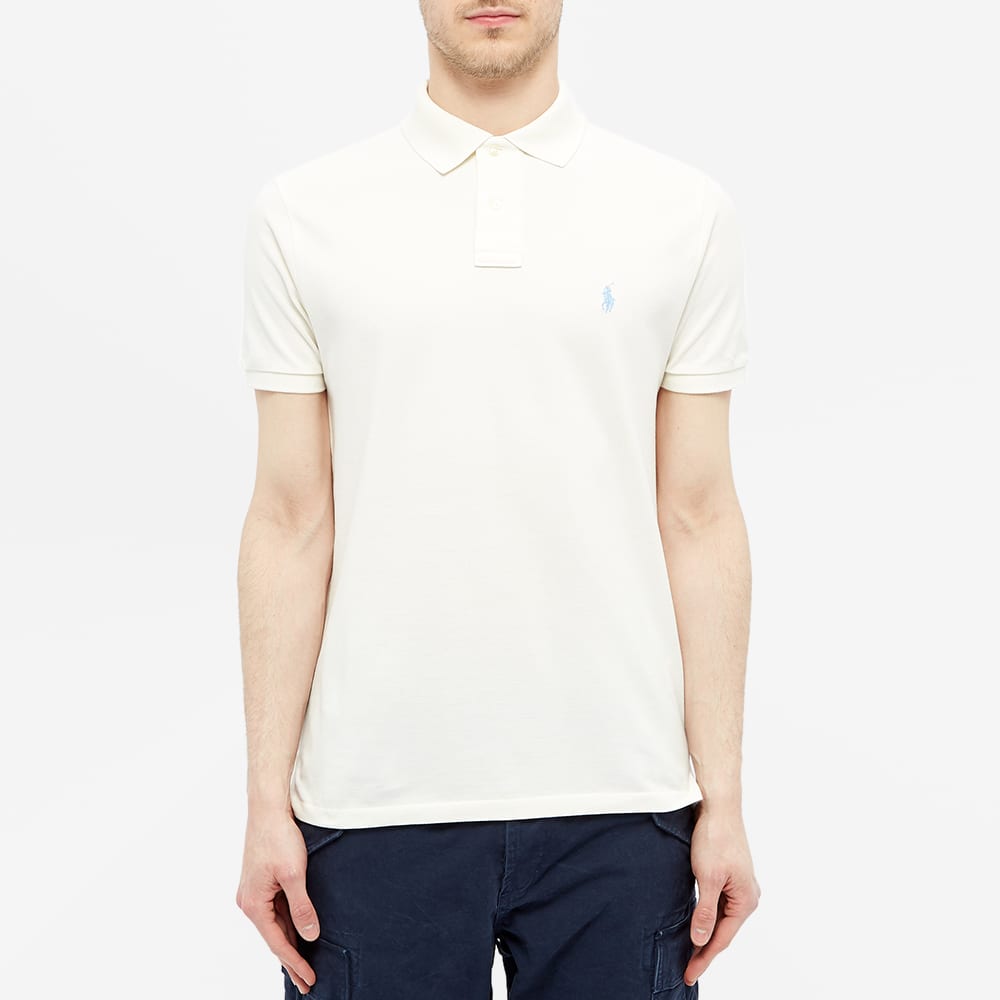 cream colored polo
