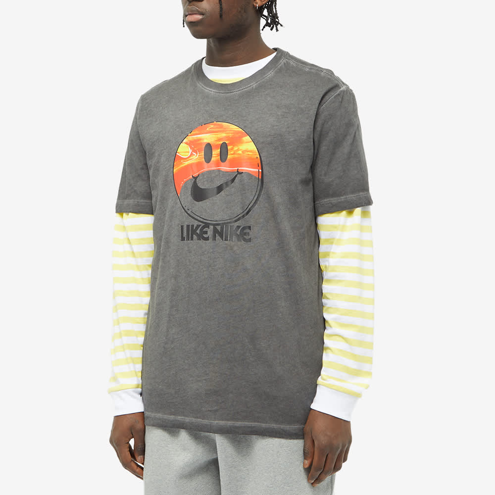 smiley x h&m black shirt