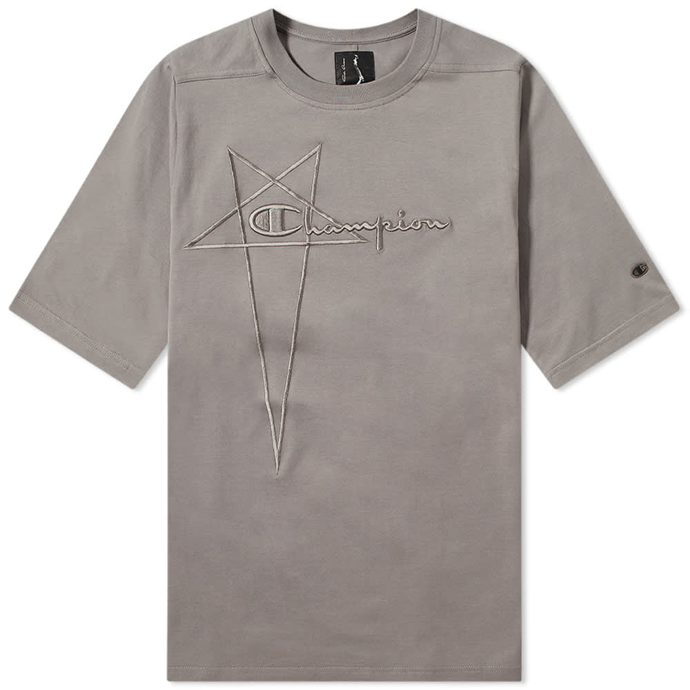 Rick Owens X Champion Jumbo Logo Tee Dust | Sb-roscoffShops