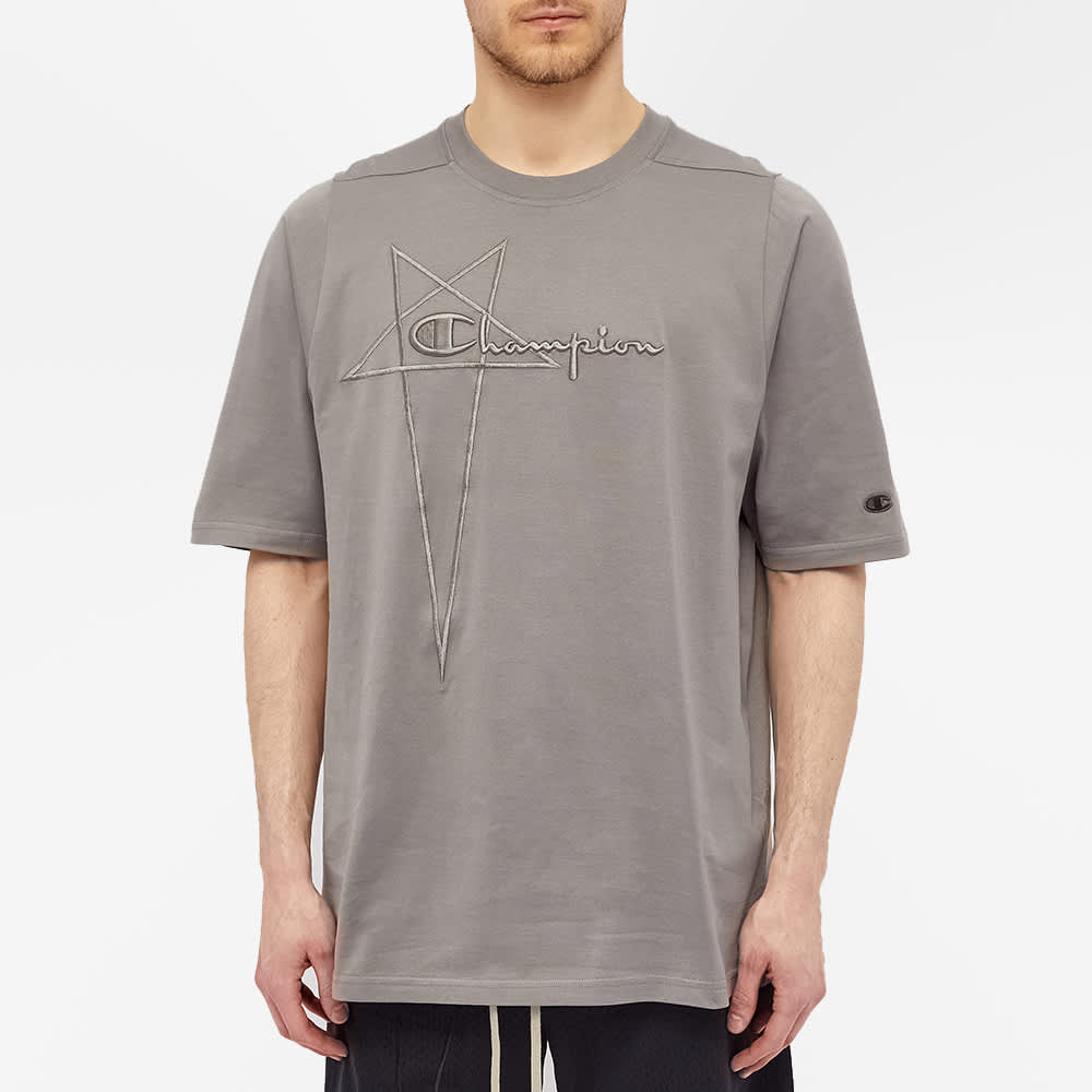 Rick Owens X Champion Jumbo Logo Tee Dust | Sb-roscoffShops