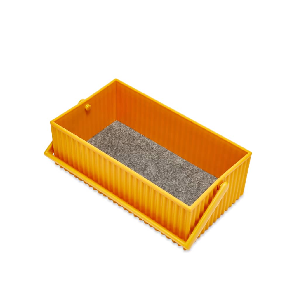 Hachiman Omnioffre Stacking Storage Box Small Mustard END. (UK)