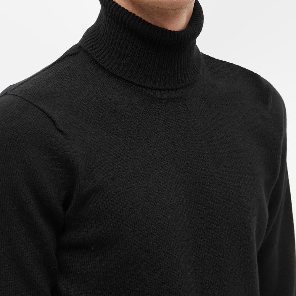 john smedley black roll neck