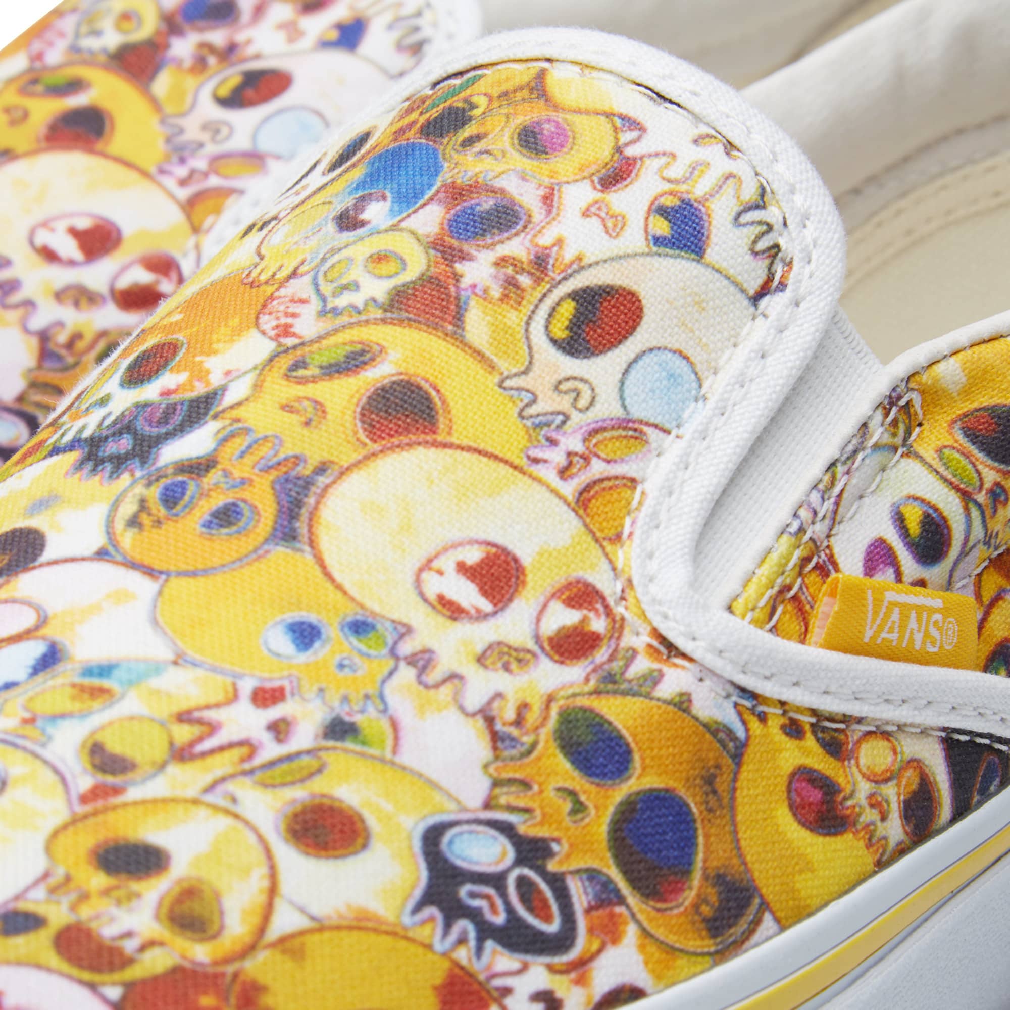 Yellow skull vans clearance