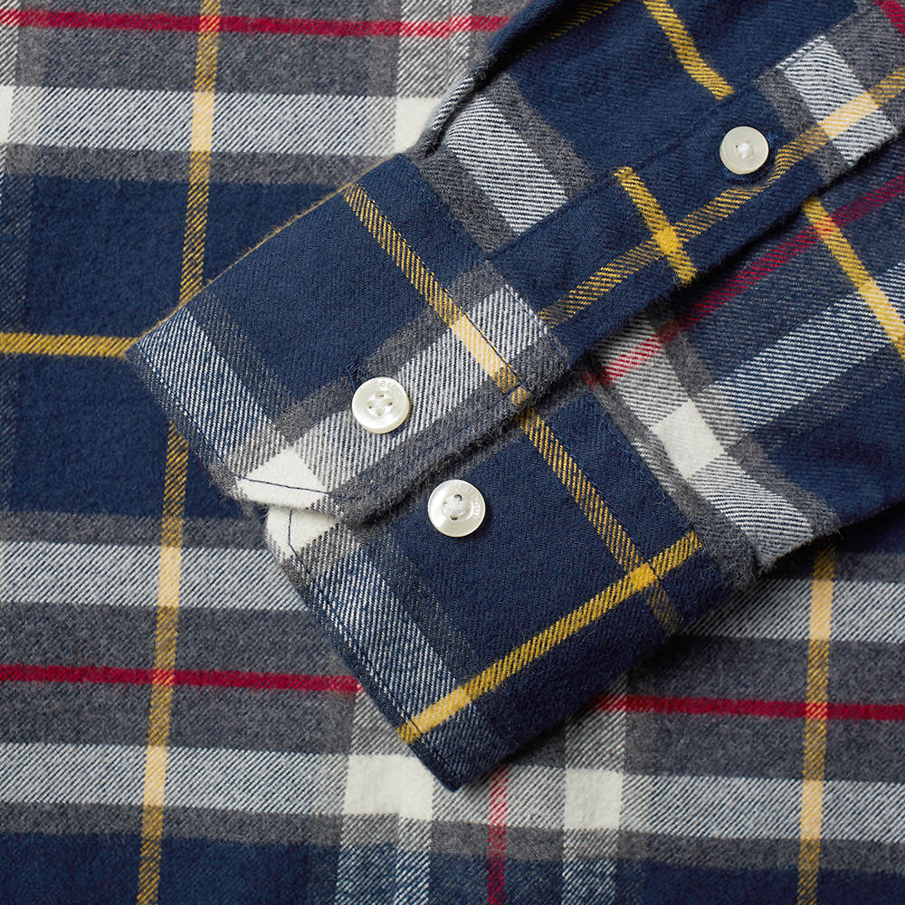 barbour highland check shirt navy