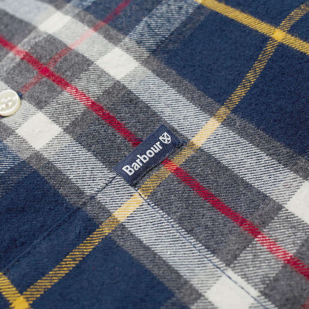 barbour highland check shirt navy