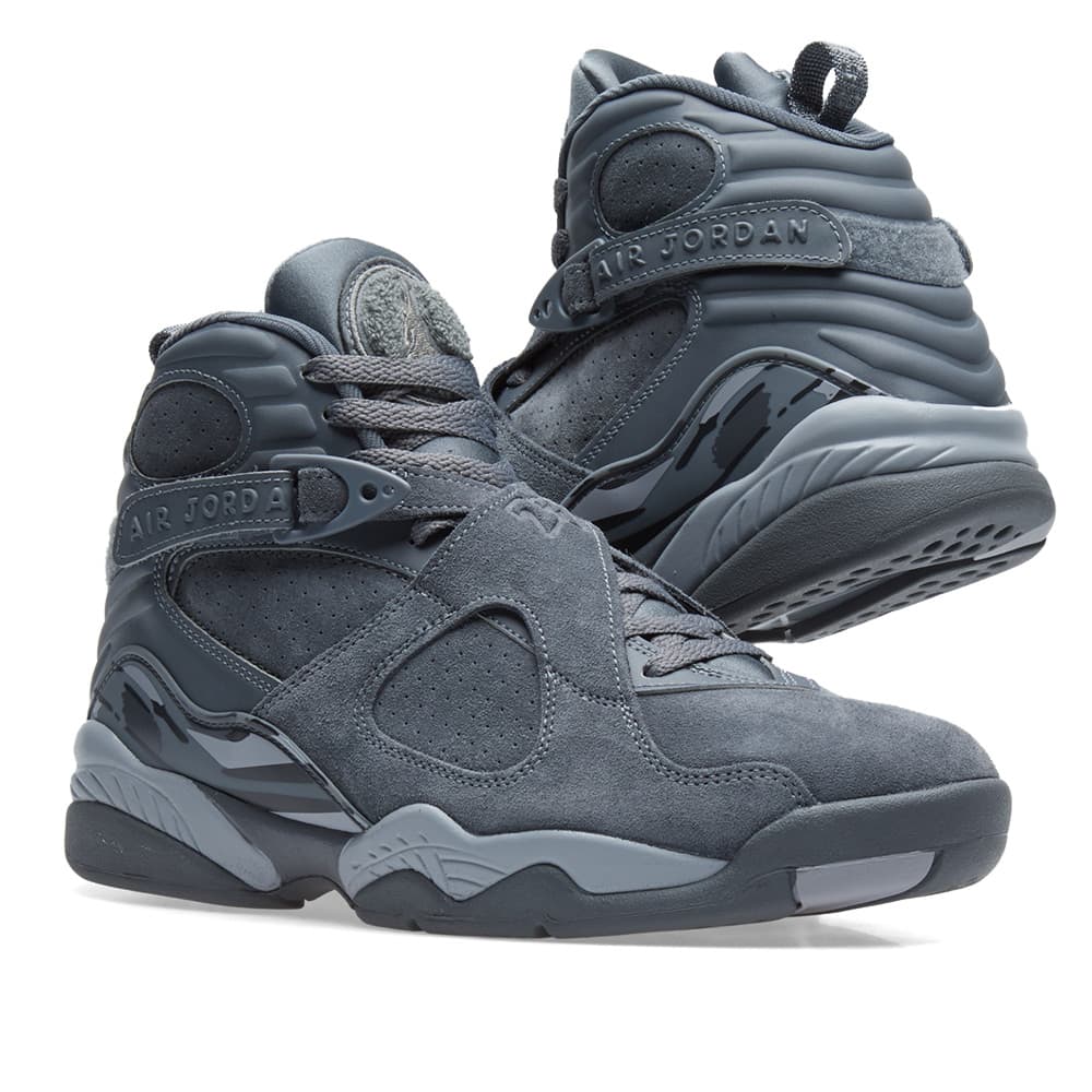 jordan 8 grey and red