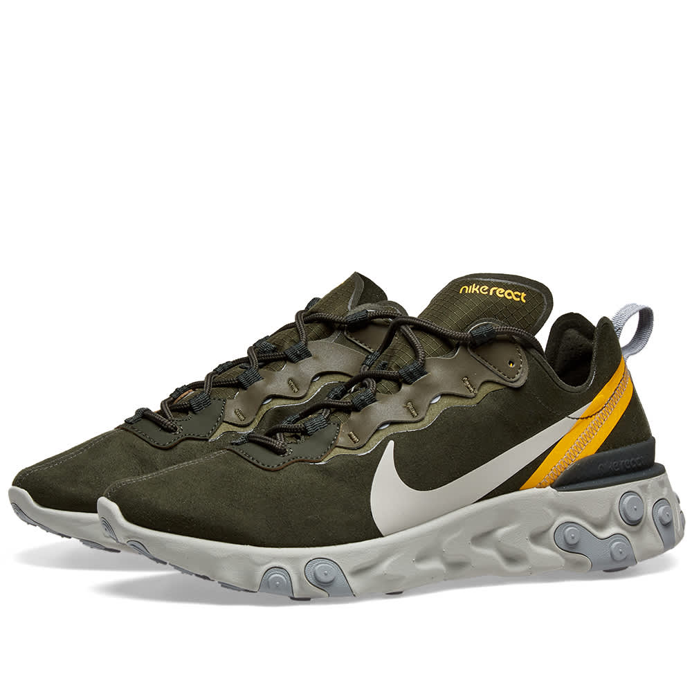 nike react 55 olive