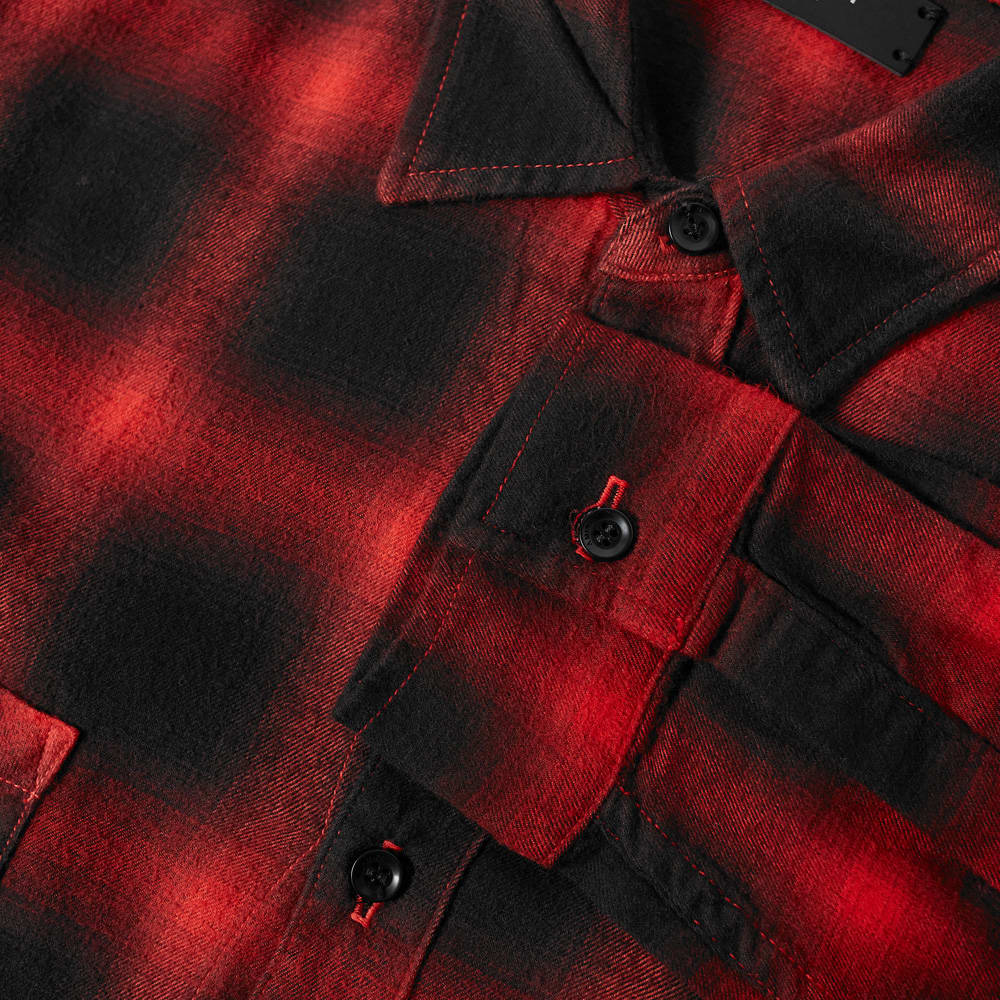 amiri ombre plaid shirt