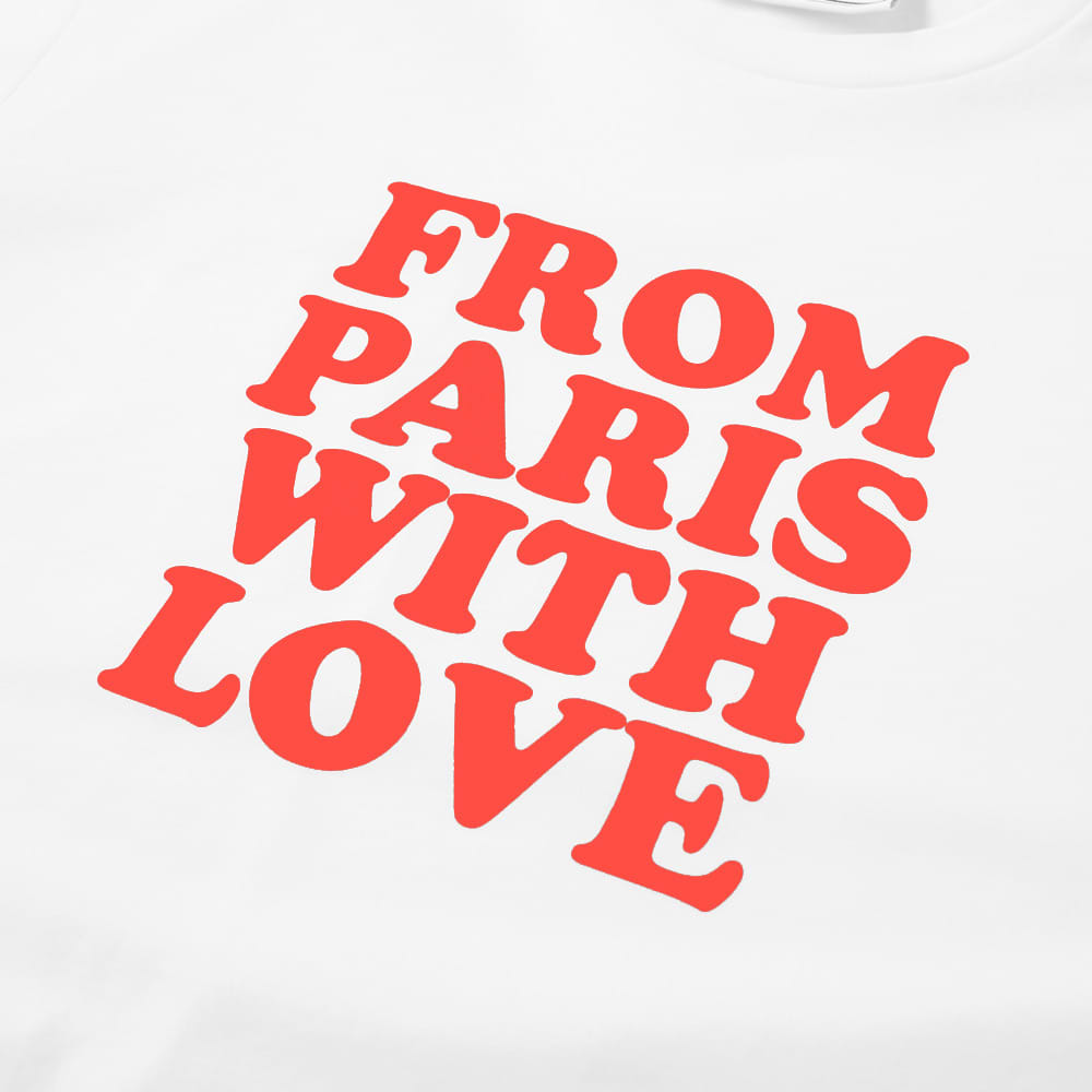 AMI From Paris With Love Tee White END. AMI From Paris With Love Tee White END.